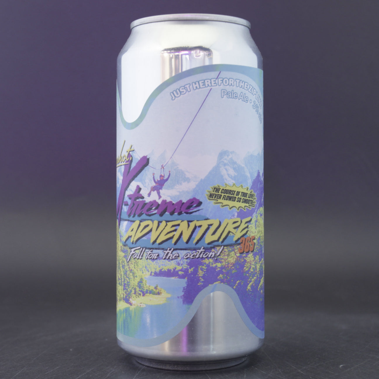 This is a can of Sureshot - Just Here For The Zipline - 3% (440ml). It is a Pale Ale craft beer available to buy from Ghost Whale, voted London's best craft beer shop.