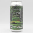This is a can of Arpus Brewing Co - QDH Riwaka x Citra Cryo x Mosaic Cryo x Nectaron TIPA - 10.3% (440ml). It is a Triple IPA craft beer available to buy from Ghost Whale, voted London's best craft beer shop.