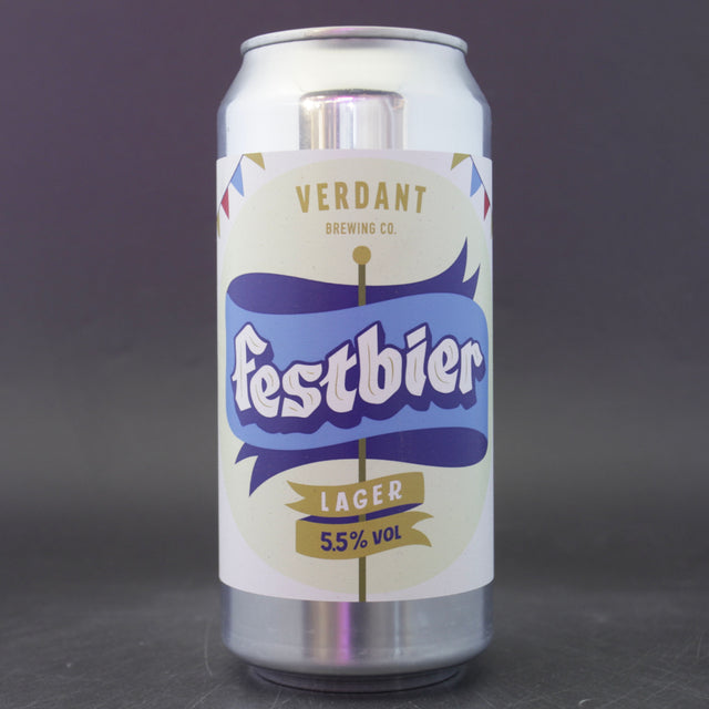 This is a can of Verdant - Festbier 2025 - 5.5% (440ml). It is a Lager / Pilsner / Kölsch craft beer available to buy from Ghost Whale, voted London's best craft beer shop.