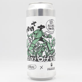 This is a can of Baron / We Can Be Friends - Day Off v3 - 0.5% (500ml). It is a IPA craft beer available to buy from Ghost Whale, voted London's best craft beer shop.