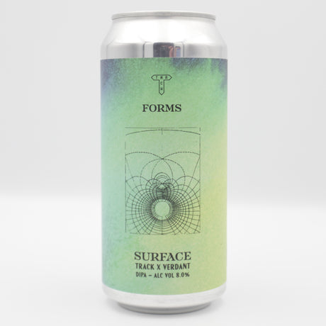 This is a can of Track / Verdant - Surface - 8% (440ml). It is a Double IPA craft beer available to buy from Ghost Whale, voted London's best craft beer shop.