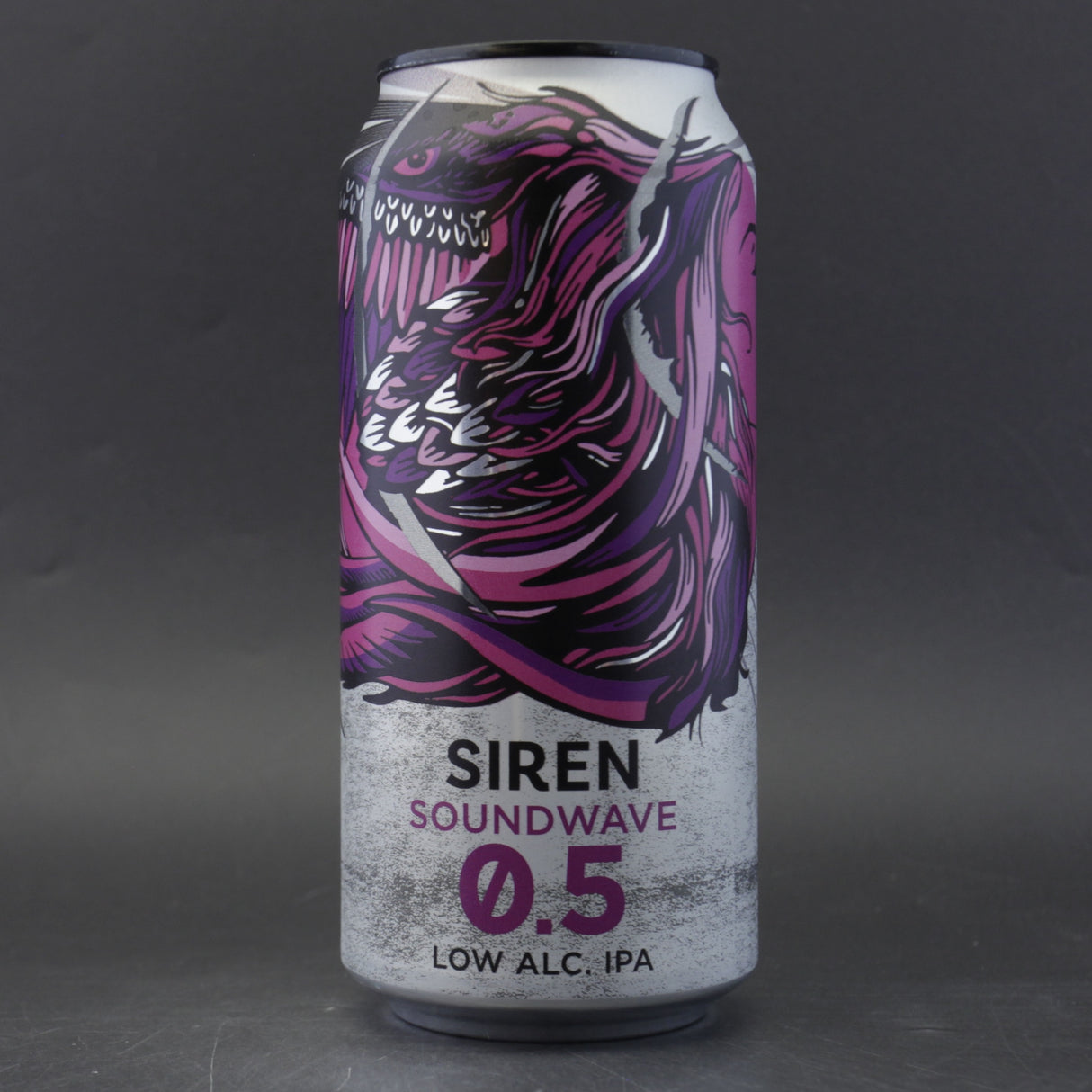 This is a can of Siren - Soundwave 0.5 - 0.5% (440ml). It is a IPA craft beer available to buy from Ghost Whale, voted London's best craft beer shop.