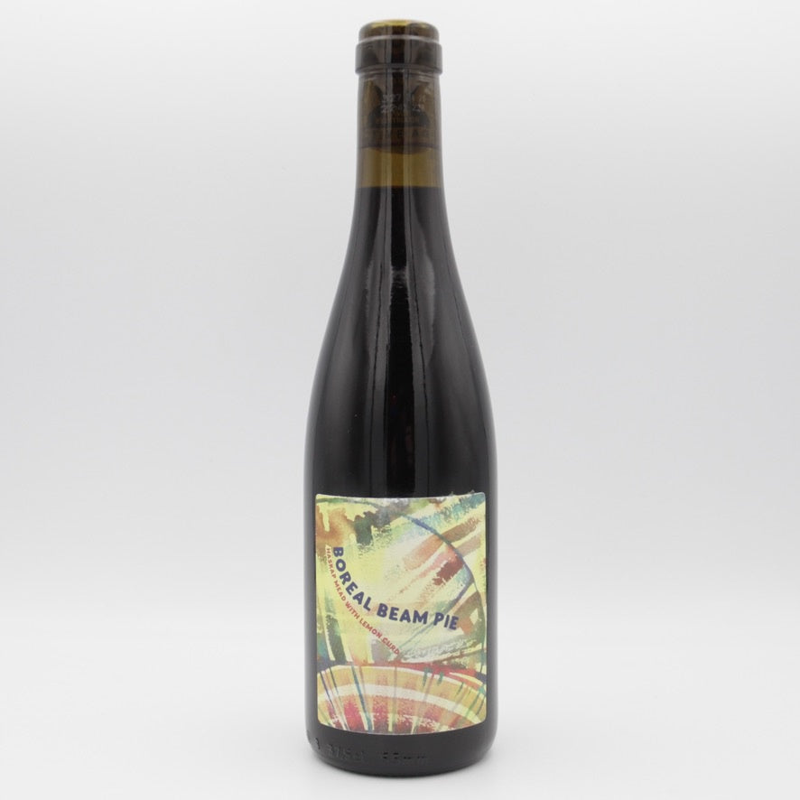 This is a bottle of Marlobobo - Boreal Beam Pie (2024) - 12% (375ml). It is a  craft mead available to buy from Ghost Whale, voted London's best craft beer shop.