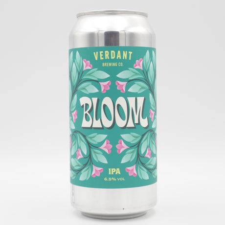 This is a can of Verdant - Bloom - 6.5% (440ml). It is a IPA craft beer available to buy from Ghost Whale, voted London's best craft beer shop.