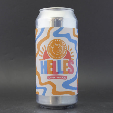 This is a can of Left Handed Giant - Brewpub: Helles - 5% (440ml). It is a Lager / Pilsner / Kölsch craft beer available to buy from Ghost Whale, voted London's best craft beer shop.