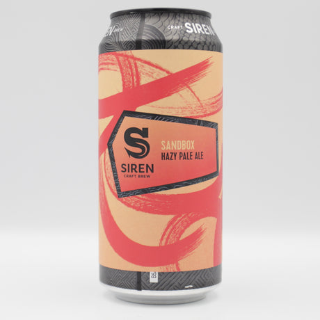 This is a can of Siren - Sandbox - 4.8% (440ml). It is a Pale Ale craft beer available to buy from Ghost Whale, voted London's best craft beer shop.
