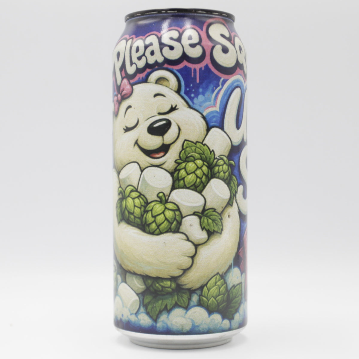 This is a can of DankHouse - Please Squeeze: Ultra Soft - 7% (473ml). It is a IPA craft beer available to buy from Ghost Whale, voted London's best craft beer shop.