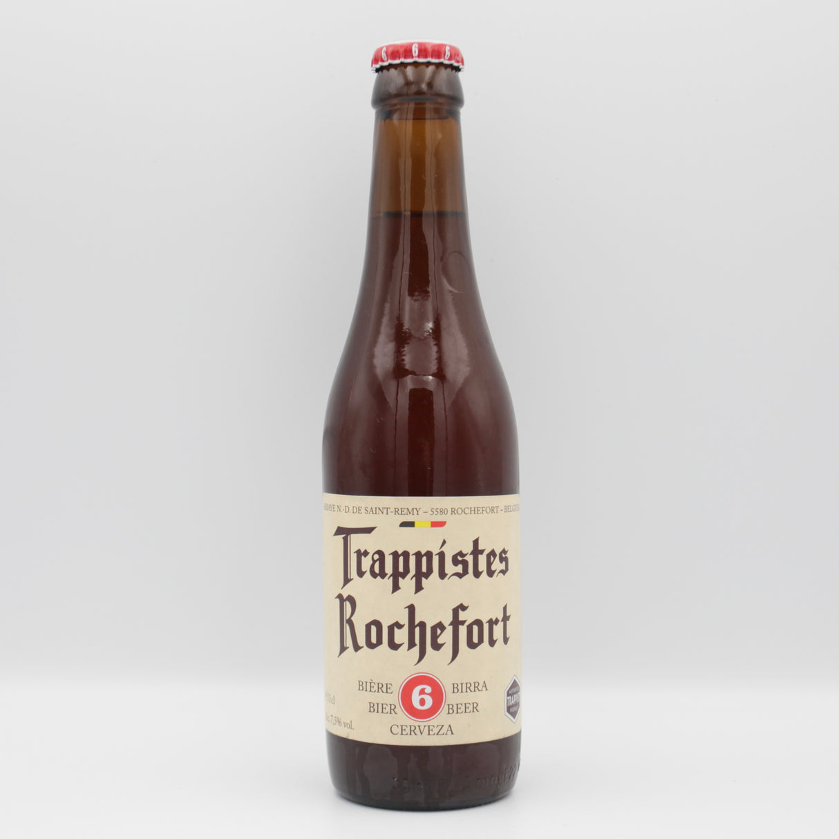 This is a bottle of Trappistes Rochefort - 6 - 7.5% (330ml). It is a Belgian Style craft beer available to buy from Ghost Whale, voted London's best craft beer shop.