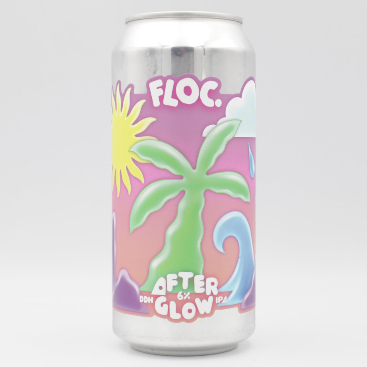 This is a can of Floc - Afterglow - 6% (440ml). It is a IPA craft beer available to buy from Ghost Whale, voted London's best craft beer shop.