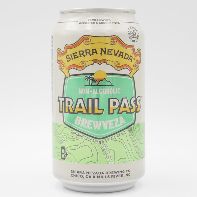 This is a can of Sierra Nevada - Trail Pass: Brewveza - 0.5% (355ml). It is a Lager / Pilsner / Kölsch craft beer available to buy from Ghost Whale, voted London's best craft beer shop.
