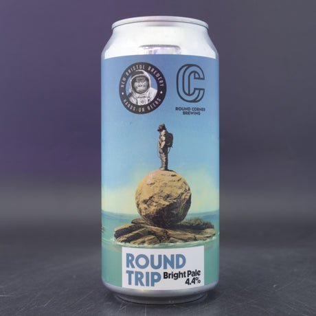 This is a can of New Bristol Brewery - Round Trip - 4.4% (440ml). It is a Pale Ale craft beer available to buy from Ghost Whale, voted London's best craft beer shop.