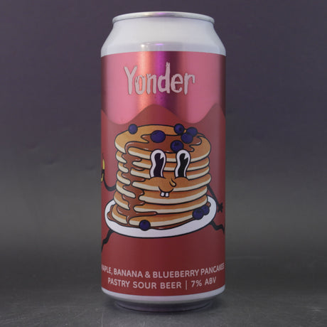 This is a can of Yonder - Maple, Banana & Blueberry Pancakes - 7% (440ml). It is a Sour craft beer available to buy from Ghost Whale, voted London's best craft beer shop.