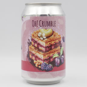 This is a can of Alchemik - Oh! Crumble! Blackberry & Plum - 6% (330ml). It is a Sour craft beer available to buy from Ghost Whale, voted London's best craft beer shop.