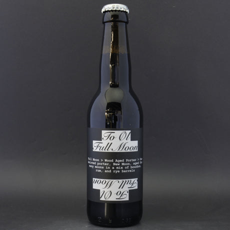 This is a bottle of To Øl - Full Moon - 8% (330ml). It is a Imperial Stout / Porter craft beer available to buy from Ghost Whale, voted London's best craft beer shop.