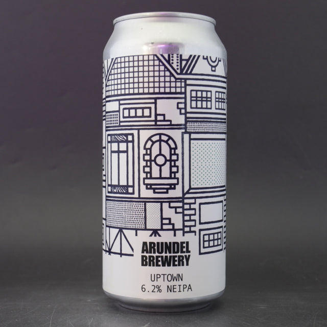 This is a can of Arundel - Uptown - 6.2% (440ml). It is a IPA craft beer available to buy from Ghost Whale, voted London's best craft beer shop.