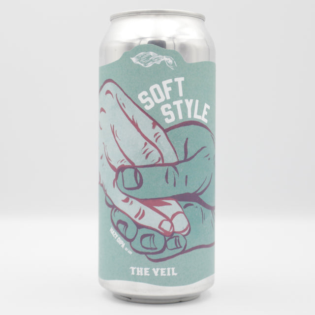 This is a can of The Veil - Soft Style - 8% (473ml). It is a Double IPA craft beer available to buy from Ghost Whale, voted London's best craft beer shop.