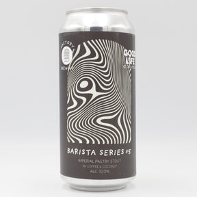 This is a can of Factory Brewing - Barista Series #5 - 10% (440ml). It is a Imperial Stout / Porter craft beer available to buy from Ghost Whale, voted London's best craft beer shop.