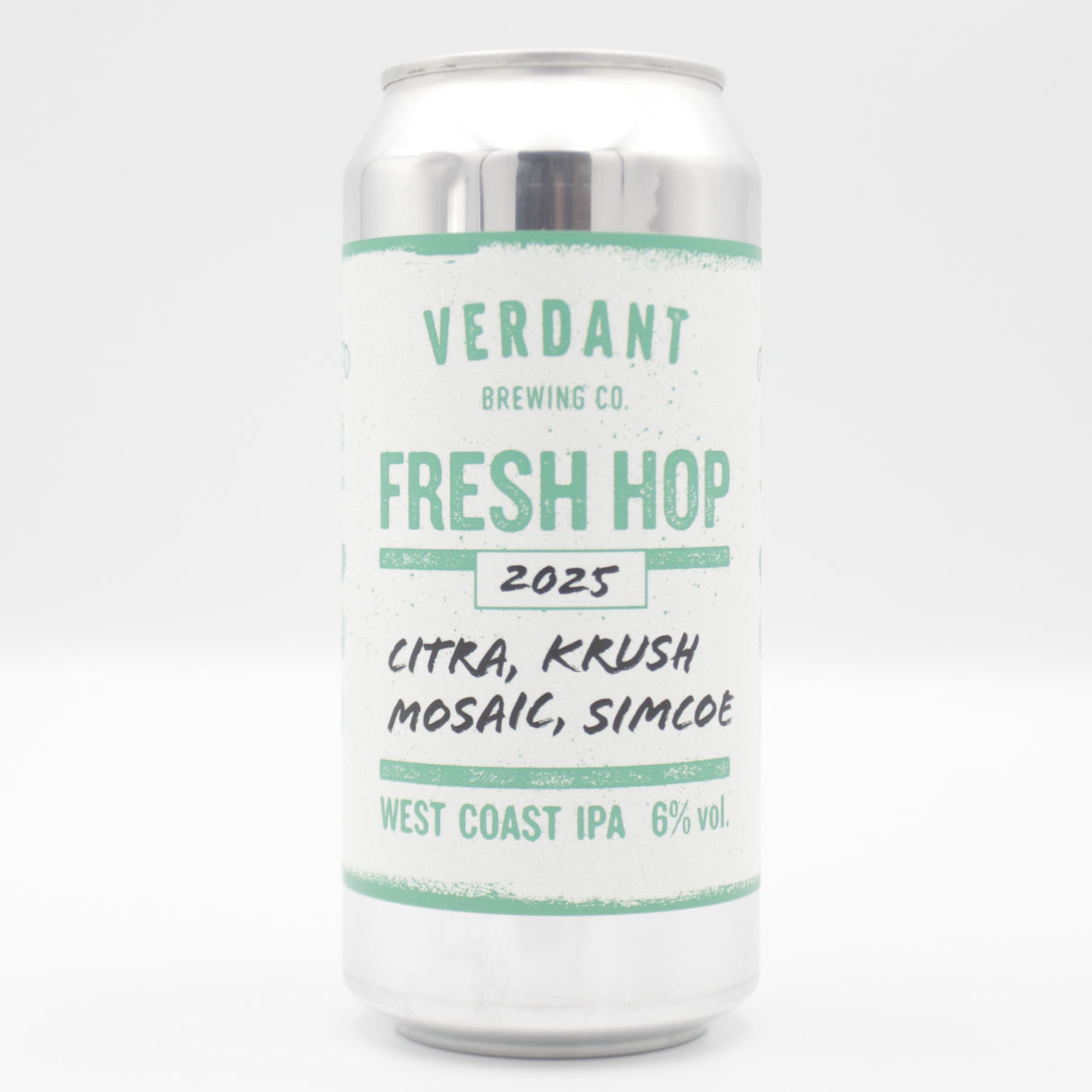This is a can of Verdant - Fresh Hop 2025 - 6.5% (440ml). It is a IPA craft beer available to buy from Ghost Whale, voted London's best craft beer shop.