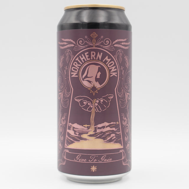 This is a can of Northern Monk - Give To Grain - 5% (440ml). It is a Red / Amber Ale craft beer available to buy from Ghost Whale, voted London's best craft beer shop.