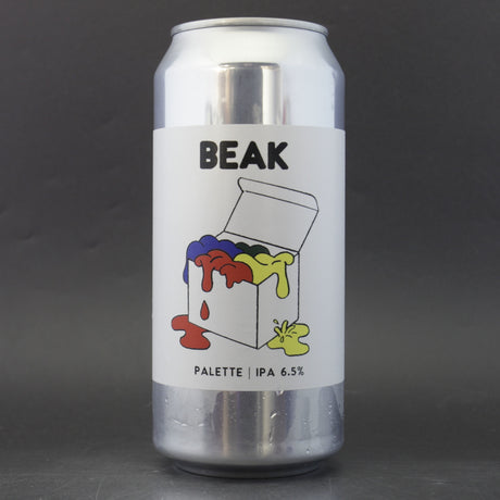 This is a can of Beak Brewery - Palette - 6.5% (440ml). It is a IPA craft beer available to buy from Ghost Whale, voted London's best craft beer shop.