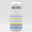 This is a can of Two Flints - Nobody Knows - 6.5% (440ml). It is a IPA craft beer available to buy from Ghost Whale, voted London's best craft beer shop.