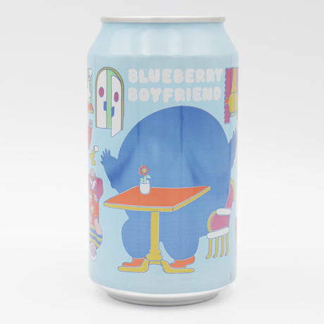 This is a can of Prairie - Blueberry Boyfriend - 5.4% (355ml). It is a Sour craft beer available to buy from Ghost Whale, voted London's best craft beer shop.
