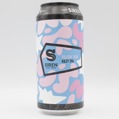 This is a can of Siren - Pillow Talk - 6% (440ml). It is a IPA craft beer available to buy from Ghost Whale, voted London's best craft beer shop.