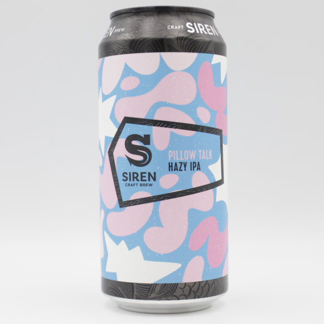 This is a can of Siren - Pillow Talk - 6% (440ml). It is a IPA craft beer available to buy from Ghost Whale, voted London's best craft beer shop.