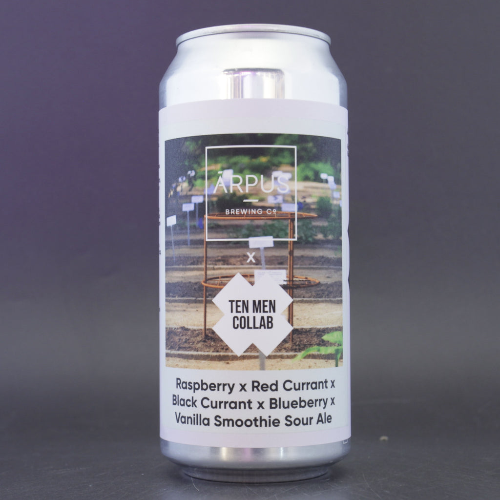 Arpus Brewing Co  Ten Men Brewing - Raspberry x Blueberry x Red Currant x Black Currant x Vanilla Smoothie Sour - 4.5% (440ml) - Ghost Whale