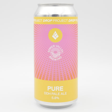 This is a can of Drop Project - Pure - 5% (440ml). It is a Pale Ale craft beer available to buy from Ghost Whale, voted London's best craft beer shop.