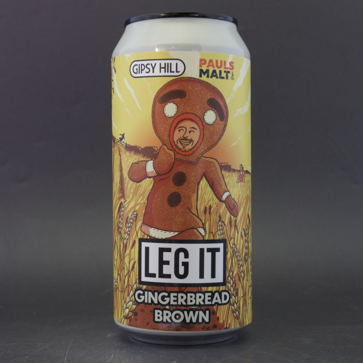 This is a can of Gipsy Hill - Leg It - 4.8% (440ml). It is a Brown Ale craft beer available to buy from Ghost Whale, voted London's best craft beer shop.