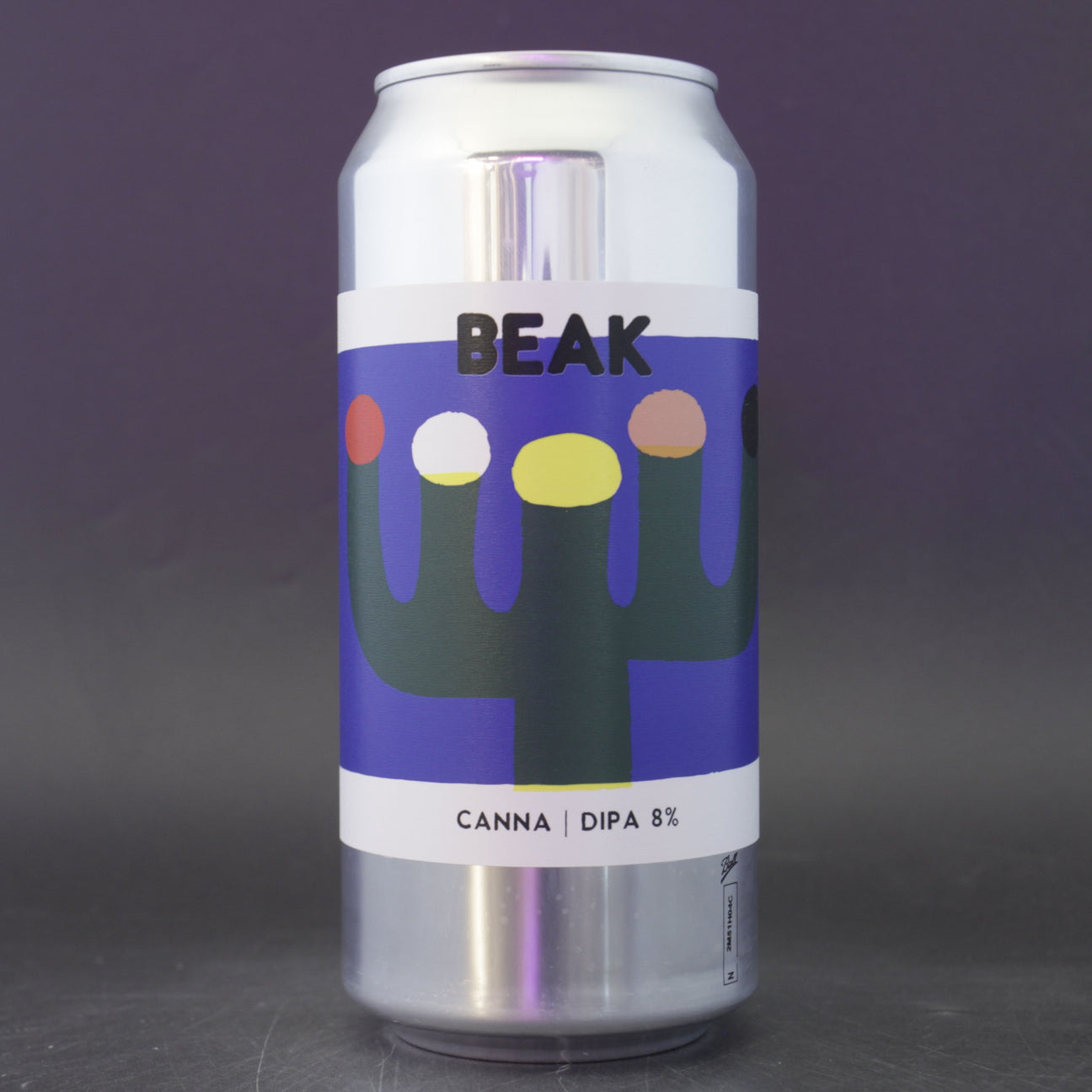 This is a can of Beak Brewery - Canna - 8% (440ml). It is a Double IPA craft beer available to buy from Ghost Whale, voted London's best craft beer shop.