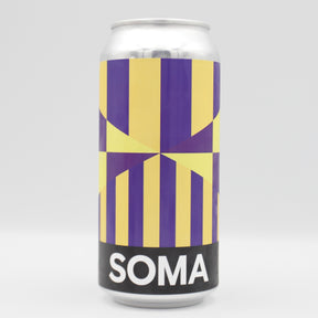 This is a can of SOMA - Mantra - 6% (440ml). It is a IPA craft beer available to buy from Ghost Whale, voted London's best craft beer shop.