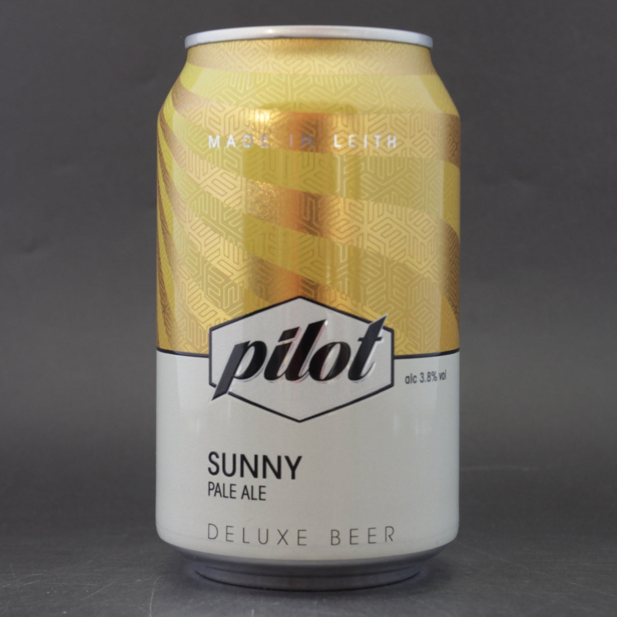 This is a can of Pilot - Sunny - 3.8% (330ml). It is a Pale Ale craft beer available to buy from Ghost Whale, voted London's best craft beer shop.