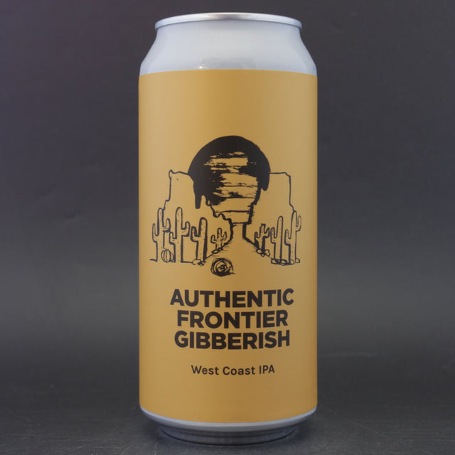 This is a can of Pomona Island - Authentic Frontier Gibberish - 7.3% (440ml). It is a IPA craft beer available to buy from Ghost Whale, voted London's best craft beer shop.