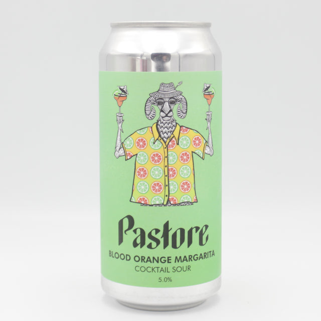 This is a can of Pastore - Blood Orange Margarita - 5% (440ml). It is a Sour craft beer available to buy from Ghost Whale, voted London's best craft beer shop.