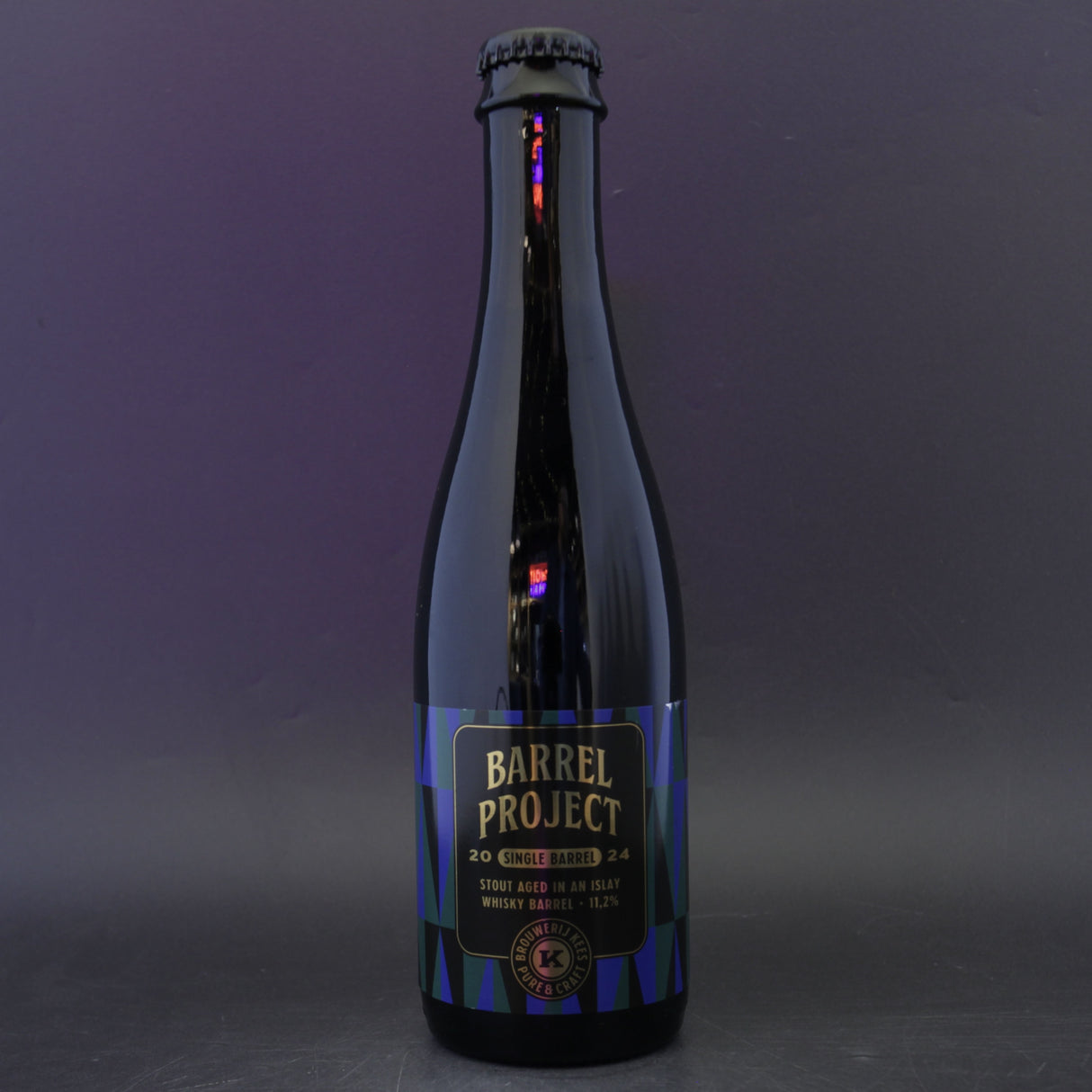 This is a bottle of Kees - Barrel Project 2024 Single Barrel - 11.2% (375ml). It is a Imperial Stout / Porter craft beer available to buy from Ghost Whale, voted London's best craft beer shop.