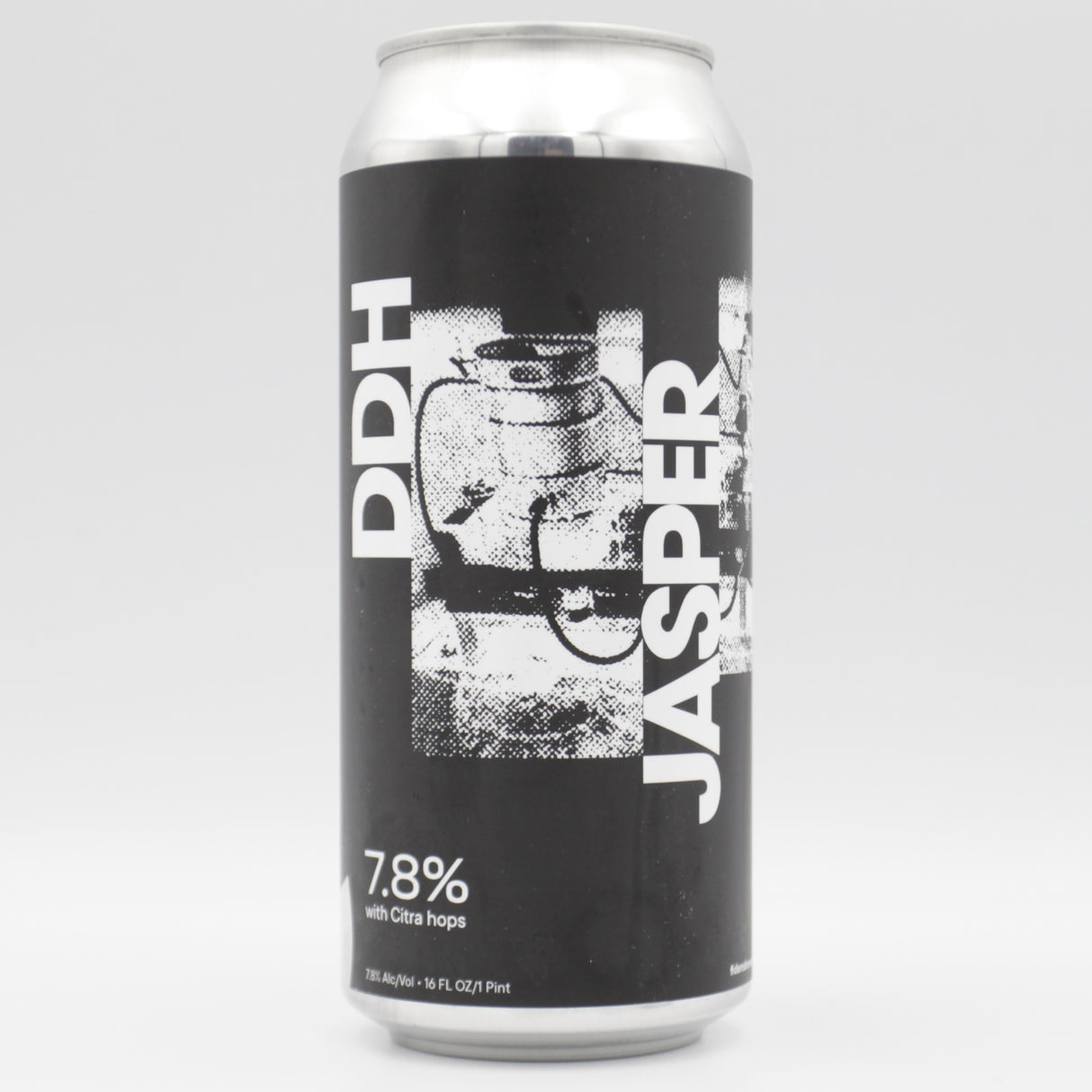 This is a can of Fidens - DDH Jasper - 7.8% (473ml). It is a Double IPA craft beer available to buy from Ghost Whale, voted London's best craft beer shop.