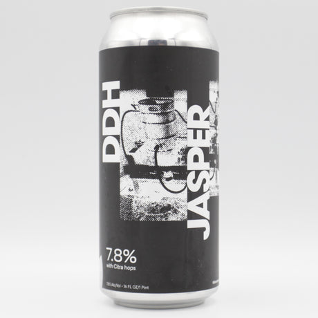 This is a can of Fidens - DDH Jasper - 7.8% (473ml). It is a Double IPA craft beer available to buy from Ghost Whale, voted London's best craft beer shop.