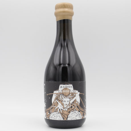 This is a bottle of Siren - Maiden (2025) - 12% (375ml). It is a Barley Wine craft beer available to buy from Ghost Whale, voted London's best craft beer shop.