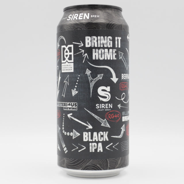 This is a can of Siren - Bring It Home - 5.5% (440ml). It is a IPA craft beer available to buy from Ghost Whale, voted London's best craft beer shop.