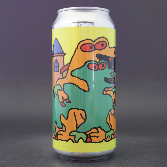 This is a can of Omnipollo / Toppling Goliath - King Church - 8% (440ml). It is a Double IPA craft beer available to buy from Ghost Whale, voted London's best craft beer shop.