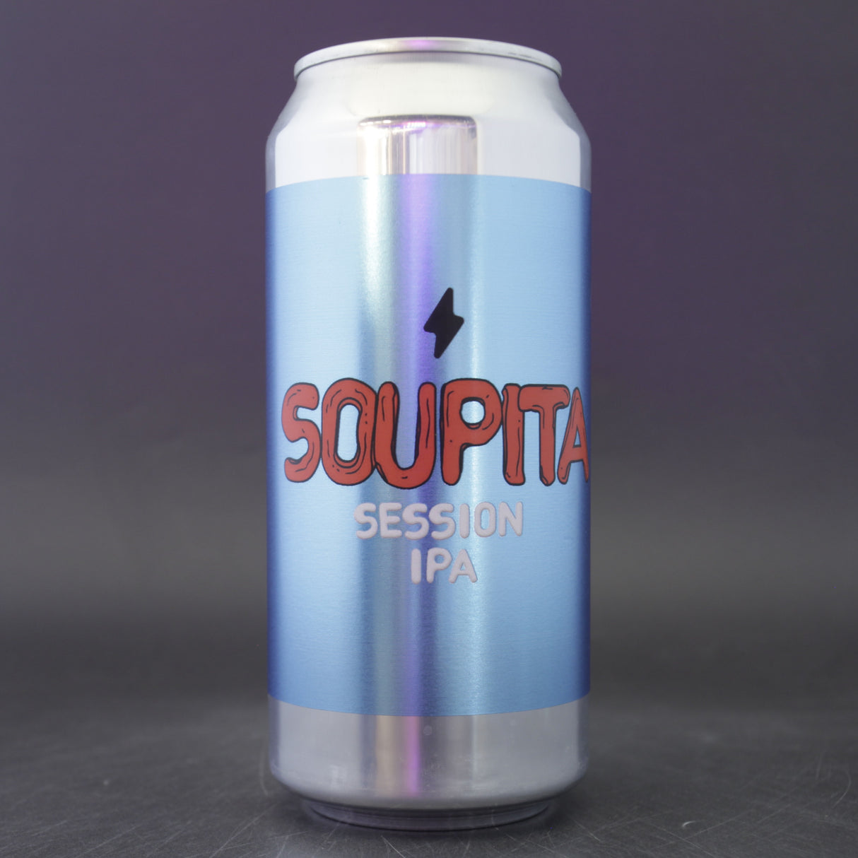 This is a can of Garage Beer Co - Soupita - 4% (440ml). It is a Session IPA craft beer available to buy from Ghost Whale, voted London's best craft beer shop.
