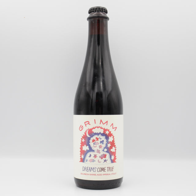 This is a bottle of Grimm Artisanal Ales - Dreams Come True - 12.5% (500ml). It is a Imperial Stout / Porter craft beer available to buy from Ghost Whale, voted London's best craft beer shop.