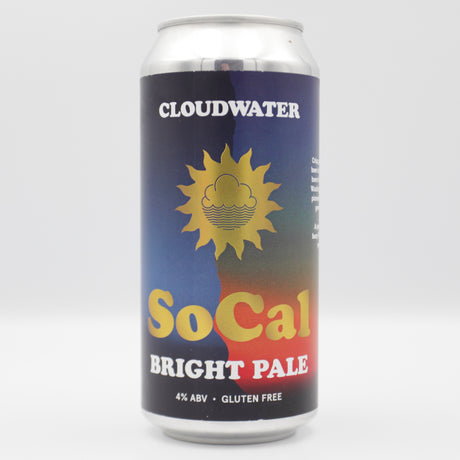 This is a can of Cloudwater - SoCal - 4.8% (440ml). It is a Pale Ale craft beer available to buy from Ghost Whale, voted London's best craft beer shop.