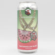 This is a can of 3 Sons - Watermelon Bling - 4.8% (473ml). It is a Gose craft beer available to buy from Ghost Whale, voted London's best craft beer shop.