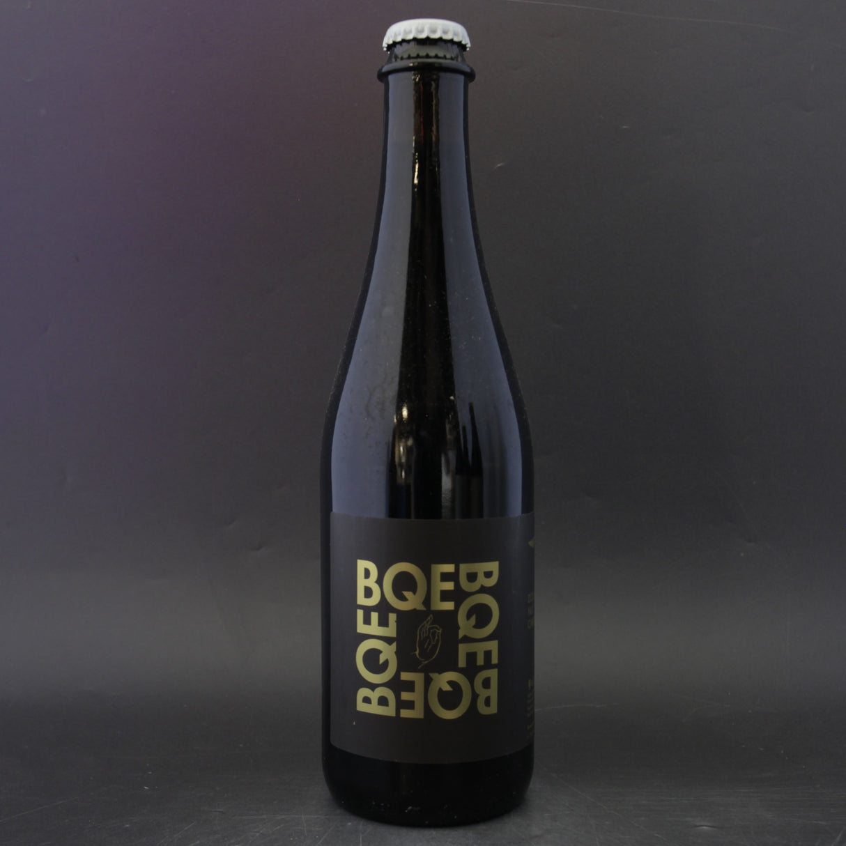 This is a bottle of Finback - BQE (2022 Double Nut Caramel) - 14.8% (500ml). It is a Imperial Stout / Porter craft beer available to buy from Ghost Whale, voted London's best craft beer shop.