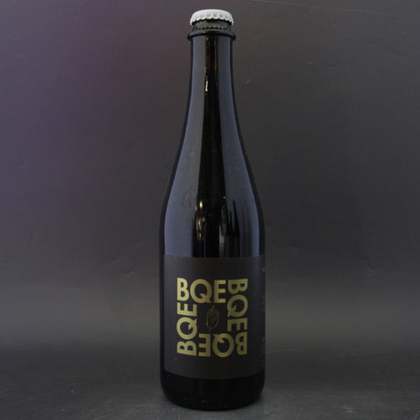 This is a bottle of Finback - BQE (2022 Double Nut Caramel) - 14.8% (500ml). It is a Imperial Stout / Porter craft beer available to buy from Ghost Whale, voted London's best craft beer shop.