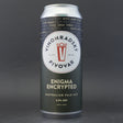This is a can of Vinohradsky Pivovar - Enigma Encrypted - 4.3% (500ml). It is a Pale Ale craft beer available to buy from Ghost Whale, voted London's best craft beer shop.