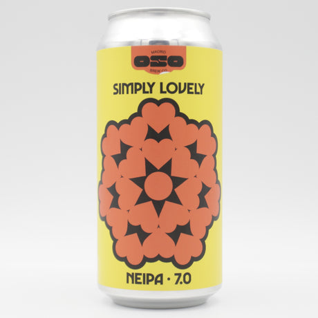 This is a can of OSO Brewing - Simply Lovely - 7% (440ml). It is a IPA craft beer available to buy from Ghost Whale, voted London's best craft beer shop.